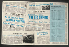 Load image into Gallery viewer, 1979 MLB Baseball Catfish Hunter Day Program + Fold Out Poster NY Yankees SGA
