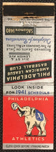 Load image into Gallery viewer, 1941 Philadelphia Athletics MLB Baseball Schedule Matchbook Diamond Match CO