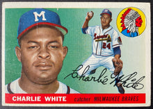 Load image into Gallery viewer, 1955 Topps Baseball #103 Charlie White Milwaukee Braves Vintage MLB Card