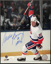 Load image into Gallery viewer, Mike Bossy Autographed NHL Hockey Photo New York Islanders Signed HOF 91 JSA