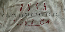 Load image into Gallery viewer, Rush Grace Under Pressure 1984 Tour Original Vintage Concert T-Shirt Large