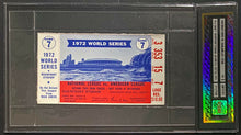 Load image into Gallery viewer, 1972 World Series Game 7 Ticket Stub Riverfront Stadium Reds vs As EX 5 by iCert