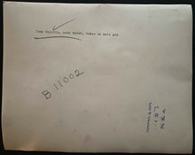 Load image into Gallery viewer, 1929 NEA Type 1 Photo Race Car Driver Tony Gulotta Makes A Pit-Stop Vintage