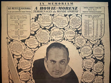 Load image into Gallery viewer, 1937 Howie Morenz Memorial Page Vintage NHL Hockey Newspaper Montreal Canadiens