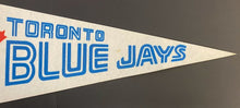 Load image into Gallery viewer, Circa 1980 Vintage MLB Baseball Toronto Blue Jays Game Day Giveaway Pennant