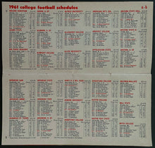 Load image into Gallery viewer, 1961 Football Handbook Esso Gas Promo Full Schedule + Forecast NFL AFL + NCAA