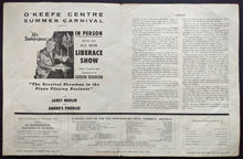 Load image into Gallery viewer, Liberace Autographed Program Signed 1965 Concert Toronto O'Keefe Centre JSA COA
