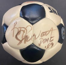 Load image into Gallery viewer, Signed Rod Stewart Skydome 1st Concert Used Autographed Soccer Ball + Ticket JSA
