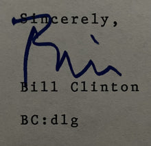 Load image into Gallery viewer, 1984 Signed Letter President Bill Clinton Arkansas Governor Re-election JSA LOA