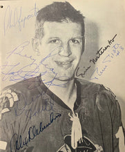 Load image into Gallery viewer, 1966 Chicago Blackhawks Autographed NHL Hockey Program x6 Signed Esposito JSA