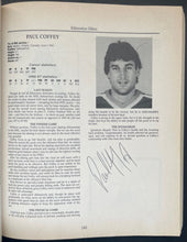 Load image into Gallery viewer, 1987/88 Autographed Signed Hockey Scouting Report Lemieux Coffey NHL JSA COA