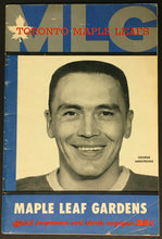 Load image into Gallery viewer, 1959 Maple Leaf Gardens NHL Hockey Program v Chicago Blackhawks George Armstrong