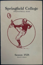 Load image into Gallery viewer, 1928 Springfield College Unscored Program University of Vermont NCAA Football