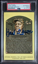 Load image into Gallery viewer, Hank Aaron Autographed Signed MLB Hall of Fame Postcard PSA Atlanta Braves