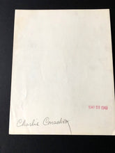 Load image into Gallery viewer, 1940 Charlie Conacher New York Americans Authentic Original NHL Hockey Photo COA