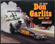 Load image into Gallery viewer, 1987 Big Daddy Don Garlits Signed Drag Racing Promo Photo Card Autographed