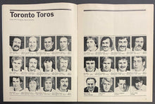 Load image into Gallery viewer, 1974 WHA Playoffs Round 2 Game 1 Program Toronto Toros Chicago Cougars
