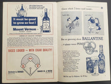 Load image into Gallery viewer, 1949 Fenway Park Baseball Program Boston Red Sox vs Philadelphia Athletics MLB