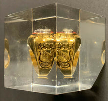 Load image into Gallery viewer, 1997 Detroit Red Wings Stanley Cup Ring Paperweight Lucite Jostens NHL Hockey