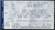 Load image into Gallery viewer, 1999 WCW Mayhem Wrestling Ticket Air Canada Centre Bret Hart + Chris Benoit +