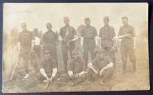Load image into Gallery viewer, C 1900 Unknown Baseball Team Black & White Photo Unused Postcard Vintage