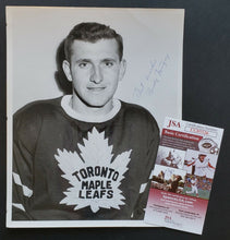 Load image into Gallery viewer, NHL Toronto Maple Leafs Rudy Migay Autographed Photo JSA 8x10 Hockey Vintage