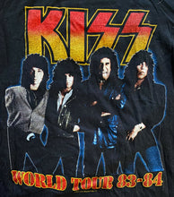 Load image into Gallery viewer, Kiss World Tour 1983/84 Concert T-Shirt Vtg Original Vintage Rock Music Shirt