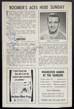 Load image into Gallery viewer, 1966 Rochester Americans v. Hershey Hockey Program Multi-Autographed AHL Signed