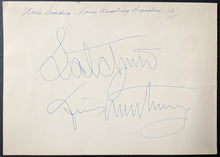 Load image into Gallery viewer, 1961 Louis Armstrong Autographed Fold Out Card Satchmo Signed Musician LOA JSA