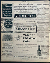 Load image into Gallery viewer, March 19th1896 Life Magazine Issue #690 New York Vintage Old Antique Historical