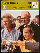 Load image into Gallery viewer, Willie Shoemaker Autographed Index Card Signed Vintage Horse Racing JSA + Card
