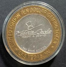 Load image into Gallery viewer, Monte Carlo $10 Gaming Token .999 Silver 2000 Lance Burton Holding Cards