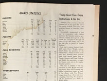 Load image into Gallery viewer, 1966 Yankee Stadium NFL Football Program New York Giants vs Philadelphia Eagles