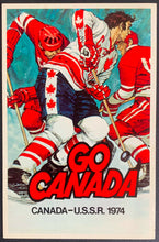 Load image into Gallery viewer, 1974 Team Canada Summit Series Post Card Vintage Postcard U.S.S.R.