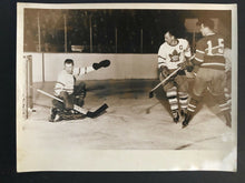 Load image into Gallery viewer, 1952 NHL Hockey Toronto Maple Leaf Gardens Press Photo Harry Lumley Ted Kennedy