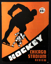 Load image into Gallery viewer, 1950 Chicago Stadium Hockey Program Boston Bruins vs Chicago Blackhawks NHL