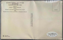 Load image into Gallery viewer, 1964 Cooperstown Baseball HOF Plaque Post Card Signed Al Barlick Umpire PSA/DNA