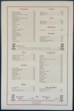 Load image into Gallery viewer, 1980’s Maple Leaf Gardens Hot Stove Club Lot Menu+Placemat+Napkin+Envelope NHL