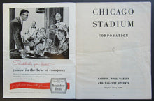 Load image into Gallery viewer, 1954 Chicago Stadium NHL Hockey Program Chicago Blackhawks v Toronto Maple Leafs