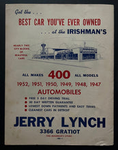 Load image into Gallery viewer, 1952 6th Annual NHL All Star Game Hockey Program Detroit Olympia Stadium Richard