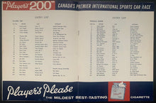 Load image into Gallery viewer, 1961 1st Ever Mosport Players 200 Formula Race Program Streling Moss Jo Bonnier