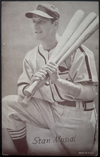 Load image into Gallery viewer, 1946-66 Stan Musial Baseball Exhibit Card St. Louis Cardinals Vintage MLB