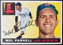 Load image into Gallery viewer, 1955 Topps Baseball #140 Mel Parnell Boston Red Sox Vintage MLB Card