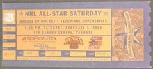 Load image into Gallery viewer, 2000 NHL All Star Saturday Hockey Full Unused Ticket Heroes / Skills Toronto