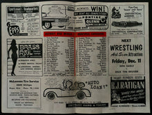 Load image into Gallery viewer, 1959 Detroit Olympia NHL Hockey Program + Ticket Red wings vs Montreal Canadiens