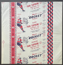 Load image into Gallery viewer, 1950 - 1960 Pain Supreme Ltd Maurice Richard Bread Wrapper Error NHL Hockey