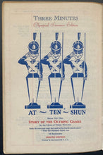 Load image into Gallery viewer, 1932 Three Minutes Magazine Los Angeles Summer Olympics Issue Vintage Historical