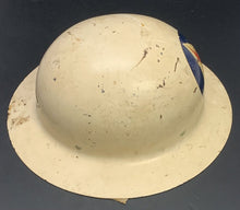 Load image into Gallery viewer, WWII Civil Defense Messenger Helmet Complete Liner & Chinstrap USA Military