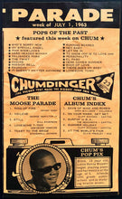 Load image into Gallery viewer, 1963 Chum Chart Radio Survey Music Record Chart Stevie Wonder At 12 Years Old