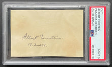 Load image into Gallery viewer, Albert Einstein Signed Cut Autographed Slabbed Graded PSA MINT 9 Rare Autograph